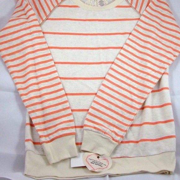 Self Esteem Orange & Ivory Stripe Pullover Top - Picture 3 of 5